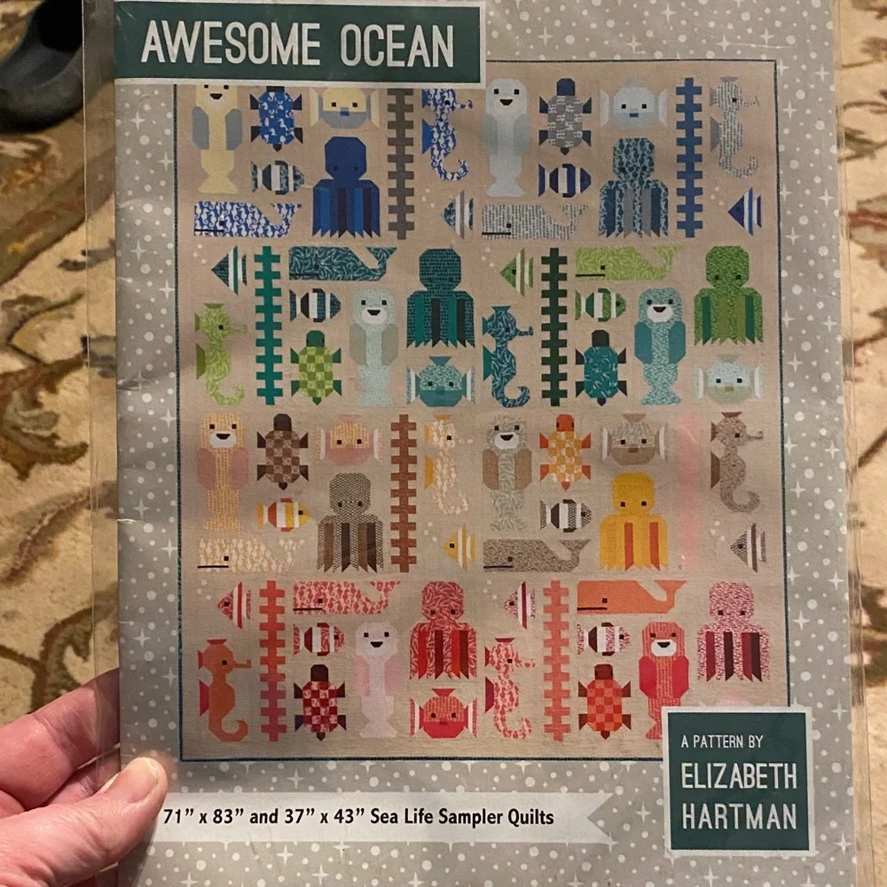 Harman Ocean Quilt Pattern package with Colorful Creatures